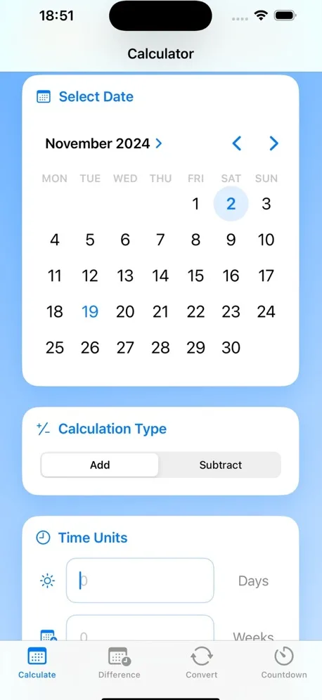 DayFinder screenshot
