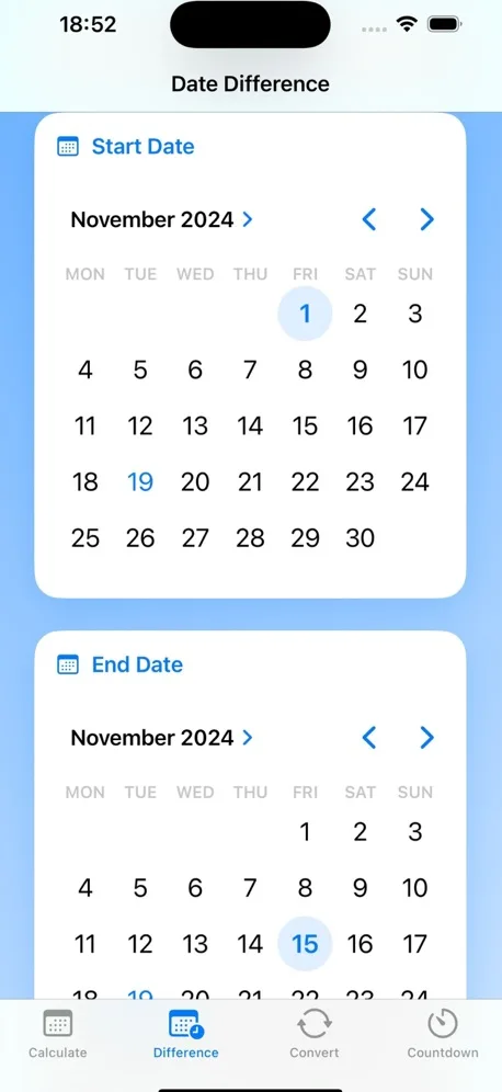 DayFinder screenshot