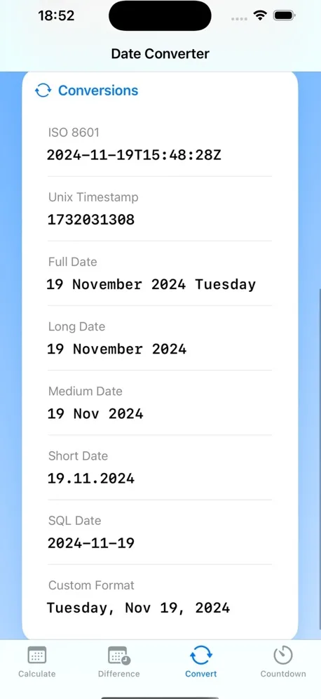 DayFinder screenshot