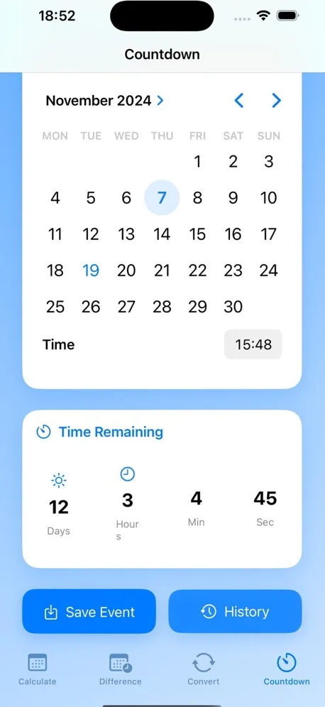 DayFinder screenshot