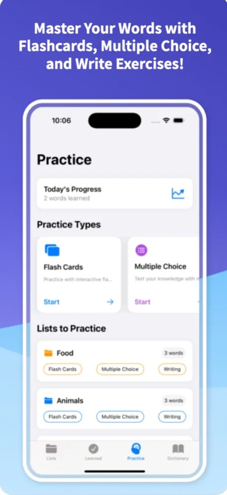 VocabHub screenshot
