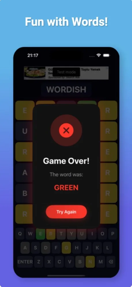 Wordish screenshot